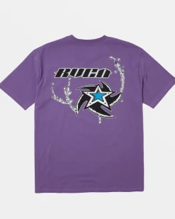 RVCA KELSEY NIZIOLEK SHORT SLEEVE TEE Purple Heart New