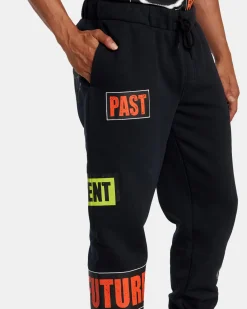 RVCA KELSEY NIZIOLEK WEB POST FLEECE PANT Black Sale