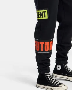 RVCA KELSEY NIZIOLEK WEB POST FLEECE PANT Black Sale