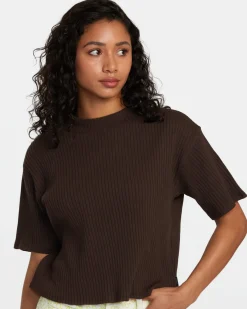 RVCA KINNEY II TEE KNIT Java Discount