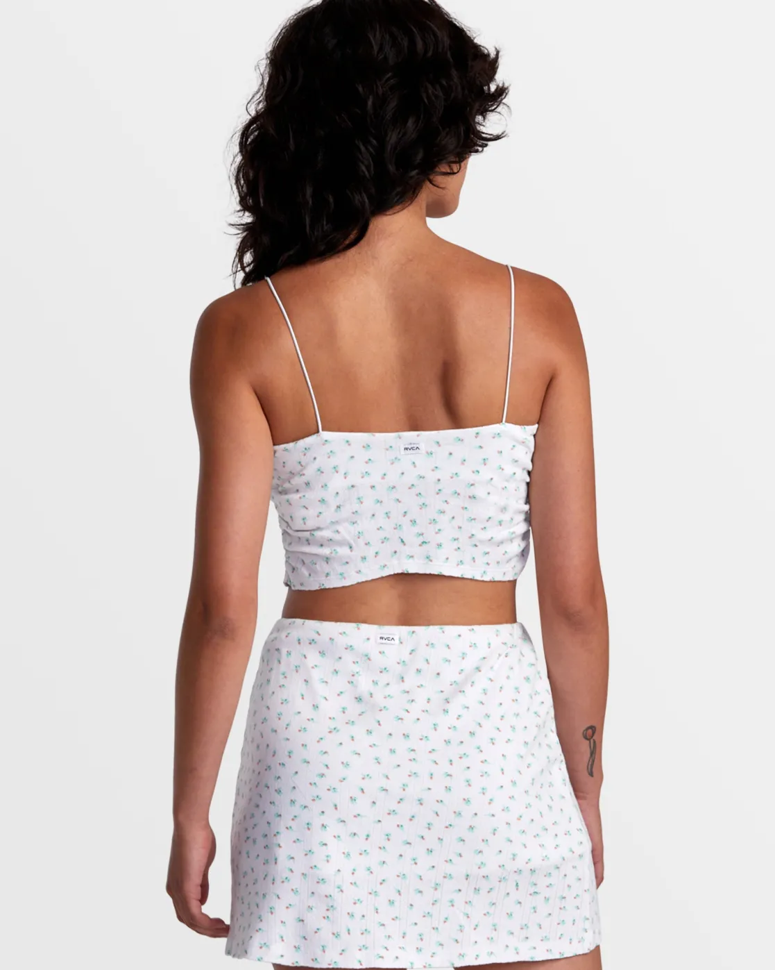 RVCA LEXI POINTELLE BANDEAU TANK TOP Whisper White Clearance