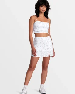 RVCA LEXI POINTELLE BANDEAU TANK TOP Whisper White Clearance