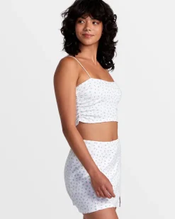 RVCA LEXI POINTELLE BANDEAU TANK TOP Whisper White Clearance