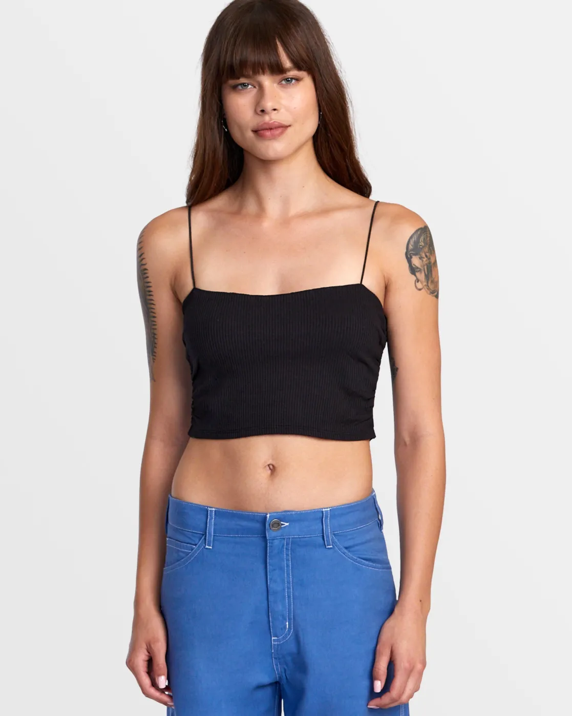 RVCA LEXI WIDE RIB FITTED TANK TOP Rvca Black Online