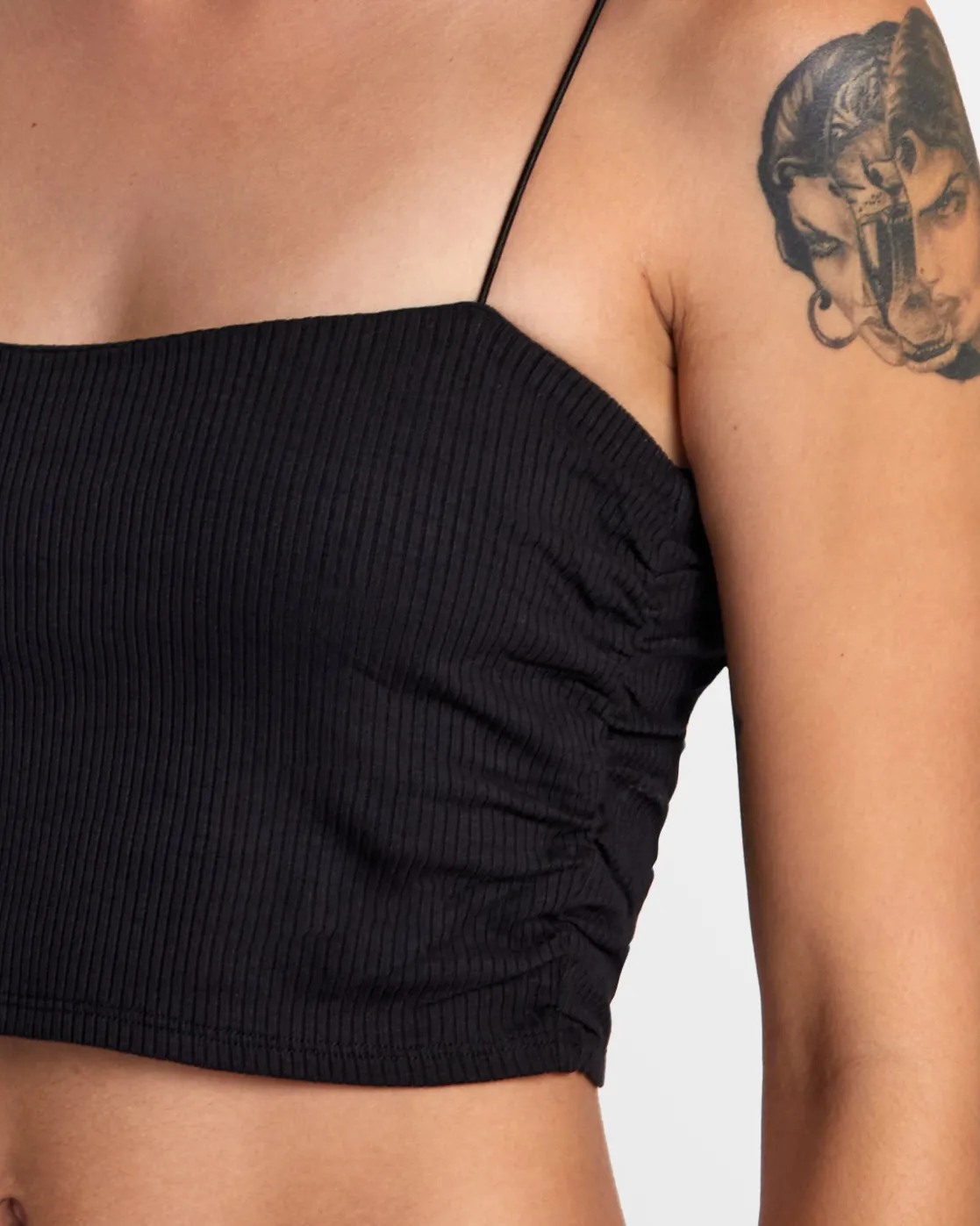 RVCA LEXI WIDE RIB FITTED TANK TOP Rvca Black Online