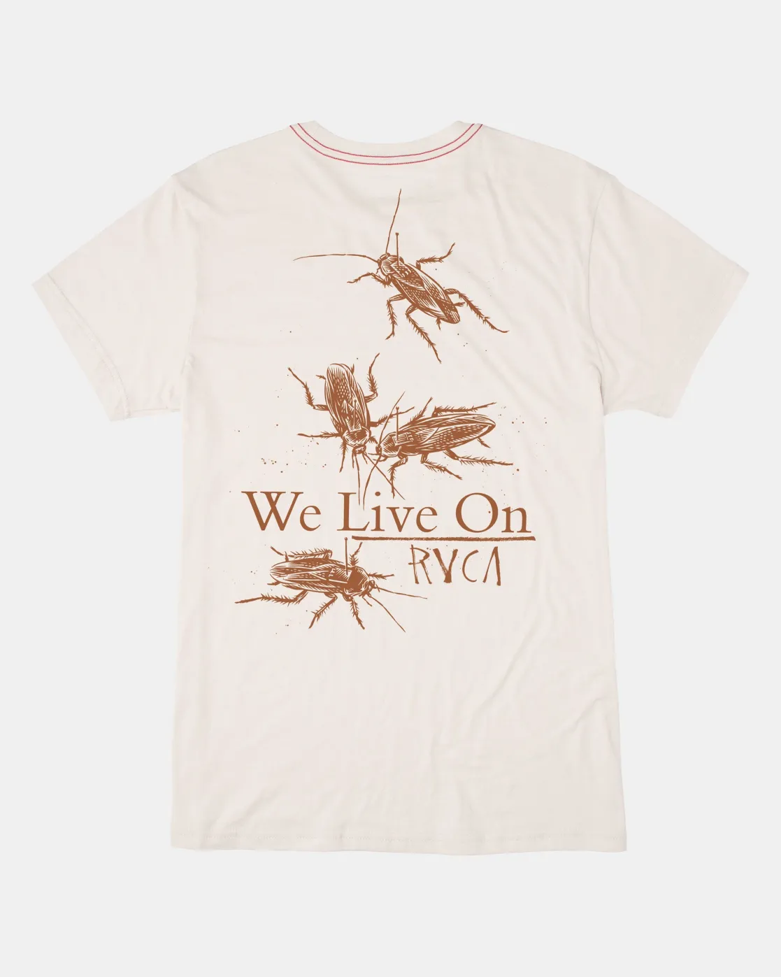 RVCA LIVE ON TEE Antique White Sale