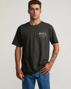 RVCA LOGO SHATTER SHORT SLEEVE TEE Pirate Black Online