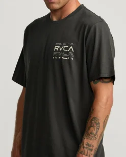 RVCA LOGO SHATTER SHORT SLEEVE TEE Pirate Black Online