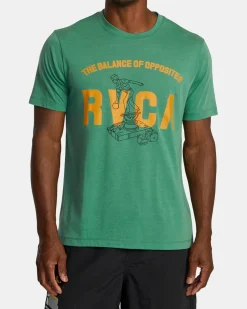 RVCA LUKE P SPORT TECH TEE Green Grass New