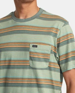 RVCA MAGNOLIA CREW SHORT SLEEVE KNIT Jade Sale