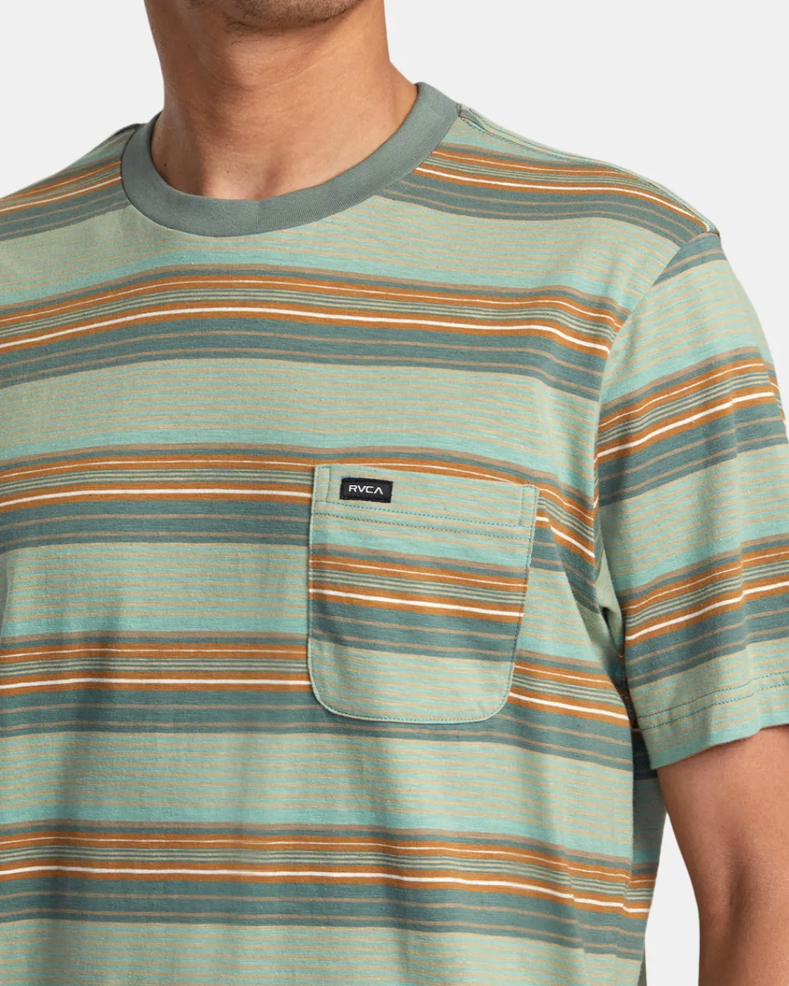 RVCA MAGNOLIA CREW SHORT SLEEVE KNIT Jade Sale