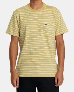 RVCA MAGNOLIA CREW SHORT SLEEVE KNIT Vintage Gold Best
