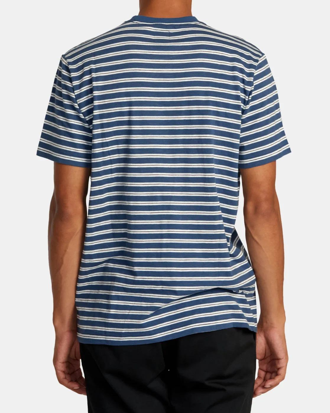 RVCA MAGNOLIA CREW SHORT SLEEVE KNIT Dark Denim Clearance