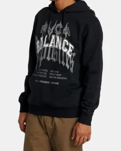 RVCA METALURGY HOODIE Black Sale