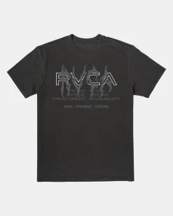 RVCA METALURGY SHORT SLEEVE TEE Black Clearance