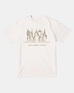 RVCA METALURGY SHORT SLEEVE TEE Silver Bleach Sale
