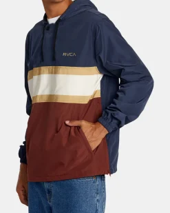 RVCA MEYER II ANORAK JACKET Moody Blue Best