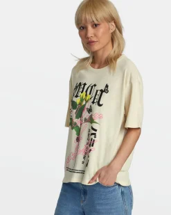 RVCA MIDNIGHT KYOTO TEE Latte New