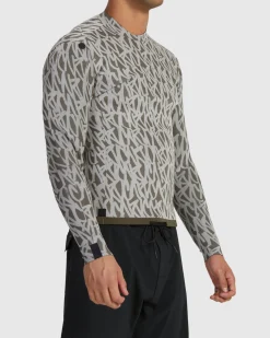 RVCA 2MM BALANCE BACK ZIP WETSUIT JACKET Olive