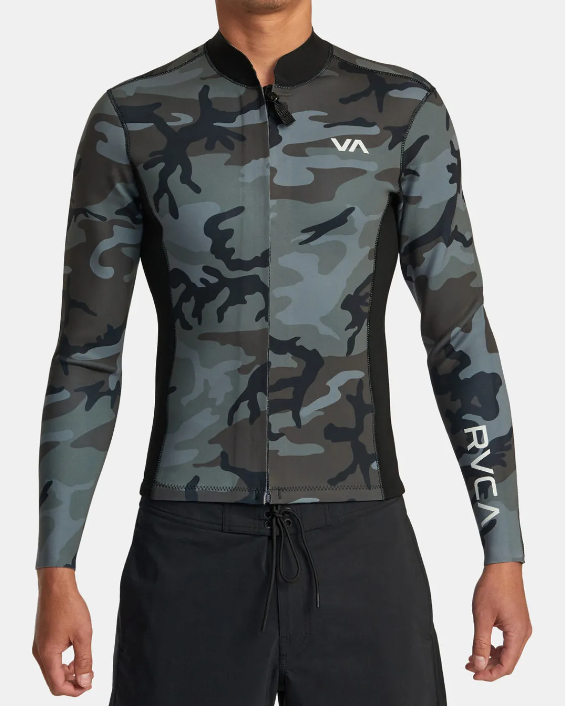 RVCA 2MM BALANCE FRONT ZIP WETSUIT JACKET Camo Online