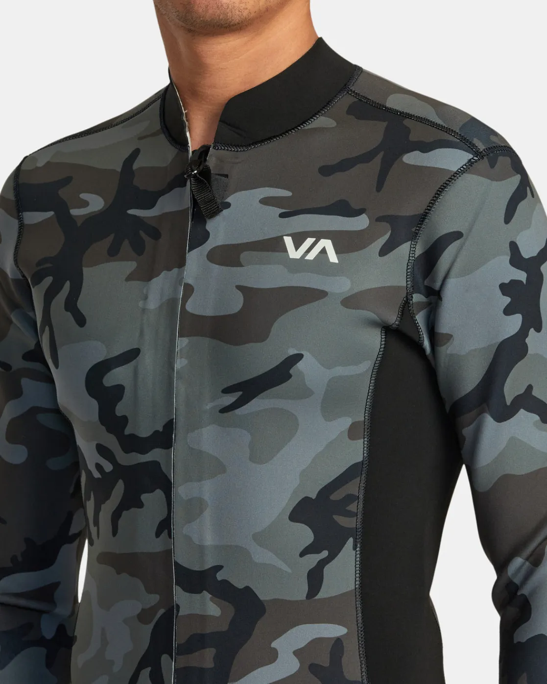 RVCA 2MM BALANCE FRONT ZIP WETSUIT JACKET Camo Online