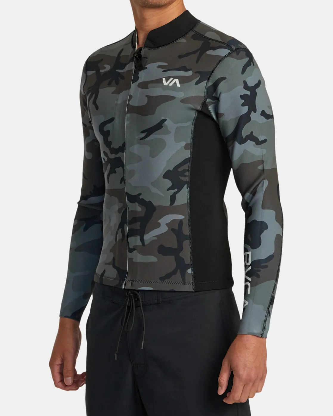 RVCA 2MM BALANCE FRONT ZIP WETSUIT JACKET Camo Online