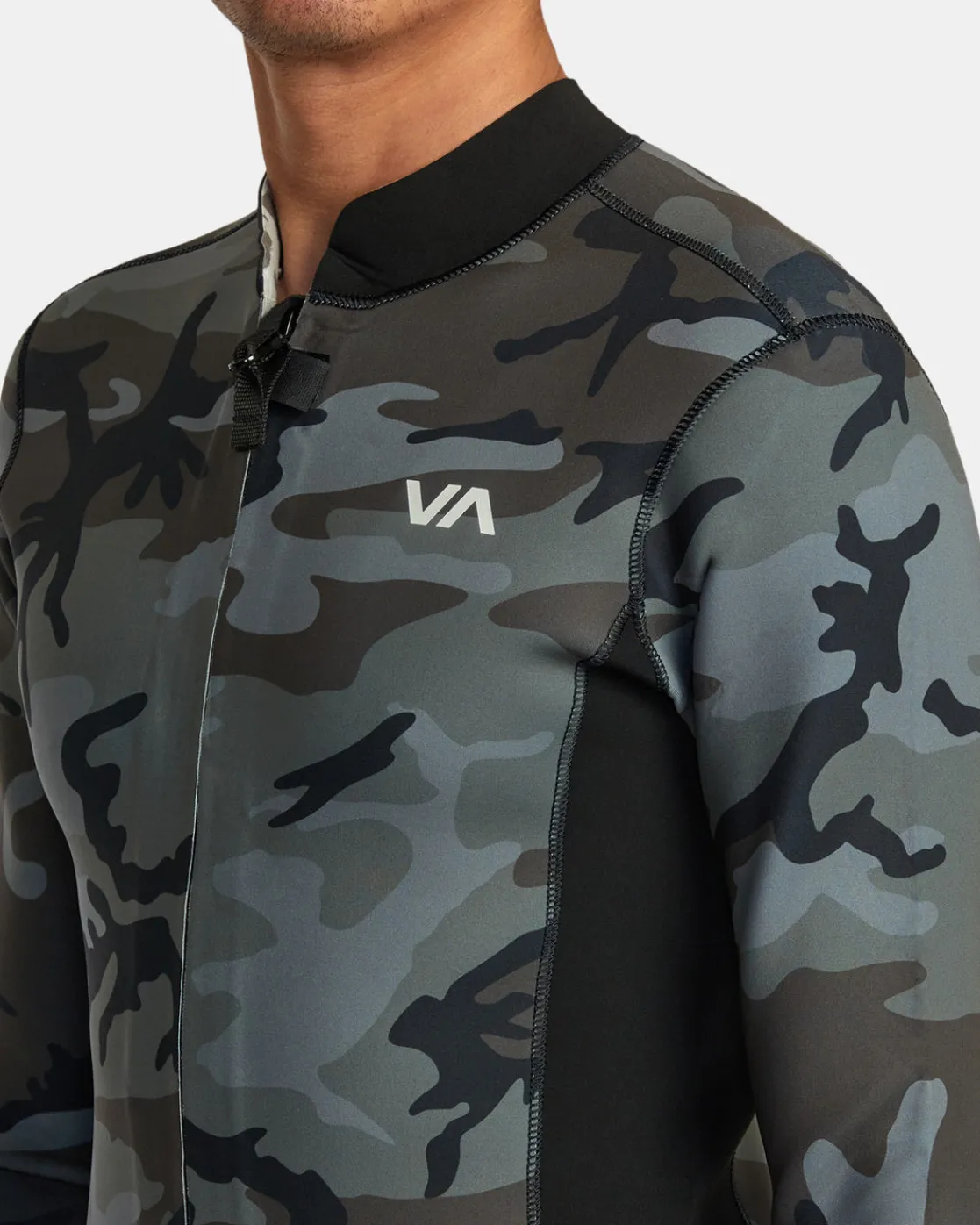 RVCA 2MM BALANCE FRONT ZIP WETSUIT JACKET Camo Online