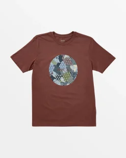 RVCA MOTORS TEE Red Earth New