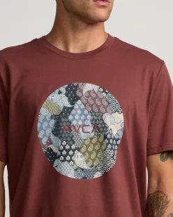 RVCA MOTORS TEE Red Earth New