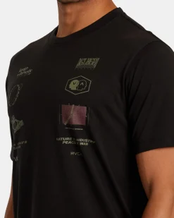 RVCA MULTI GRID TEE Black Hot