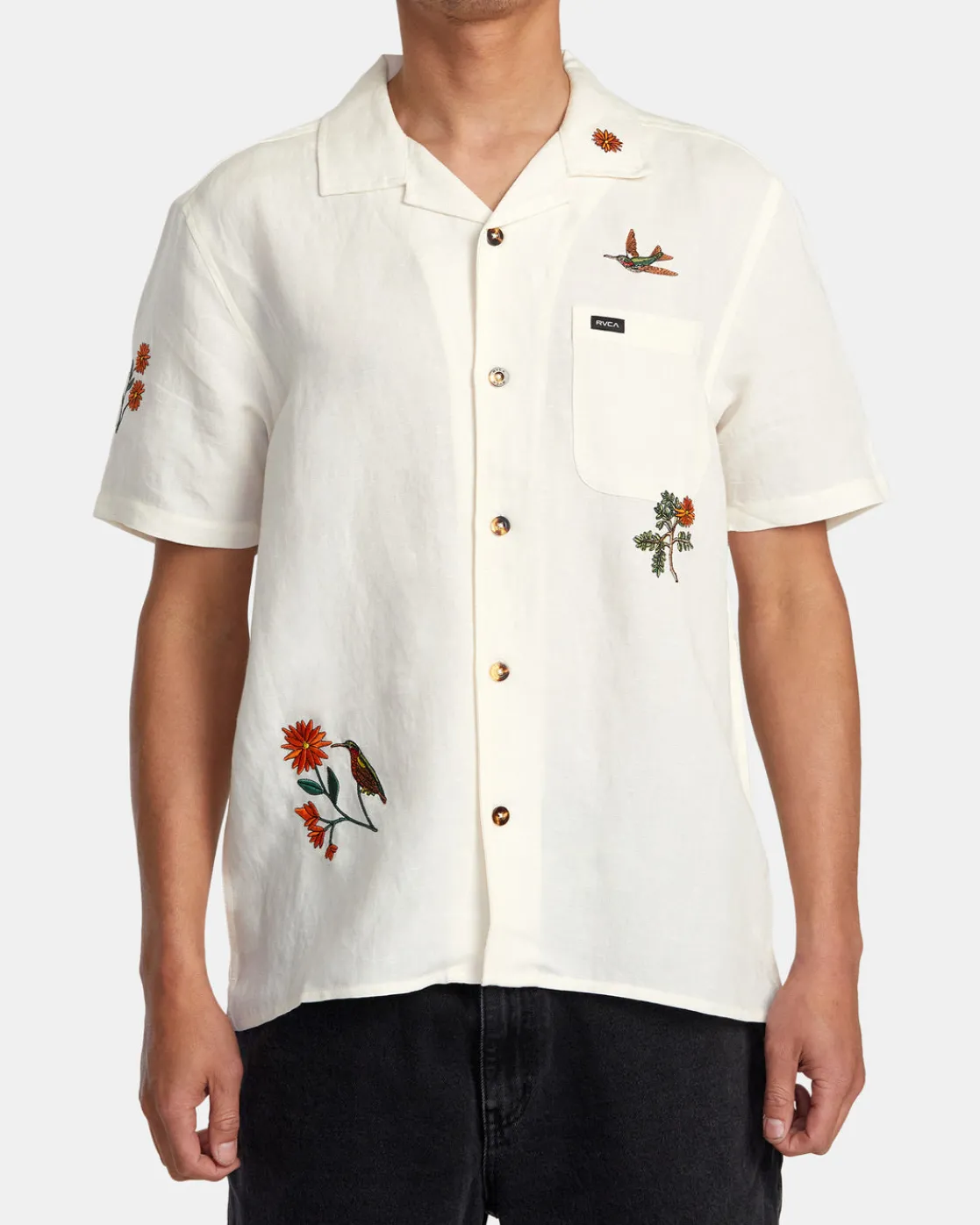 RVCA NECTAR SHORT SLEEVE SHIRT Natural Online