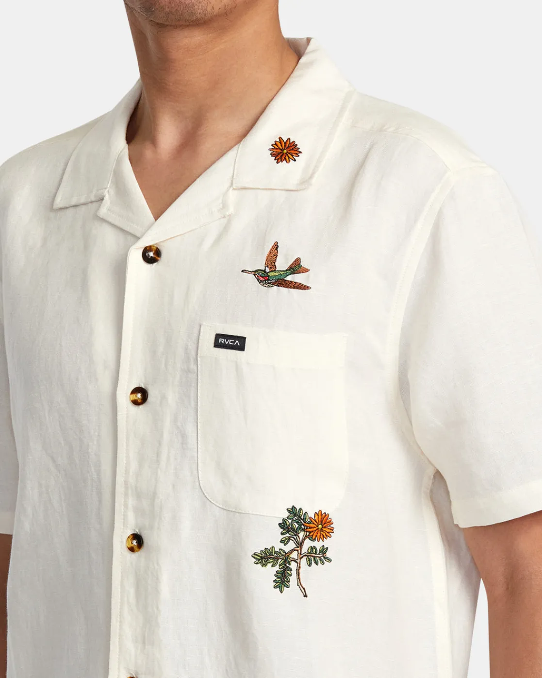 RVCA NECTAR SHORT SLEEVE SHIRT Natural Online