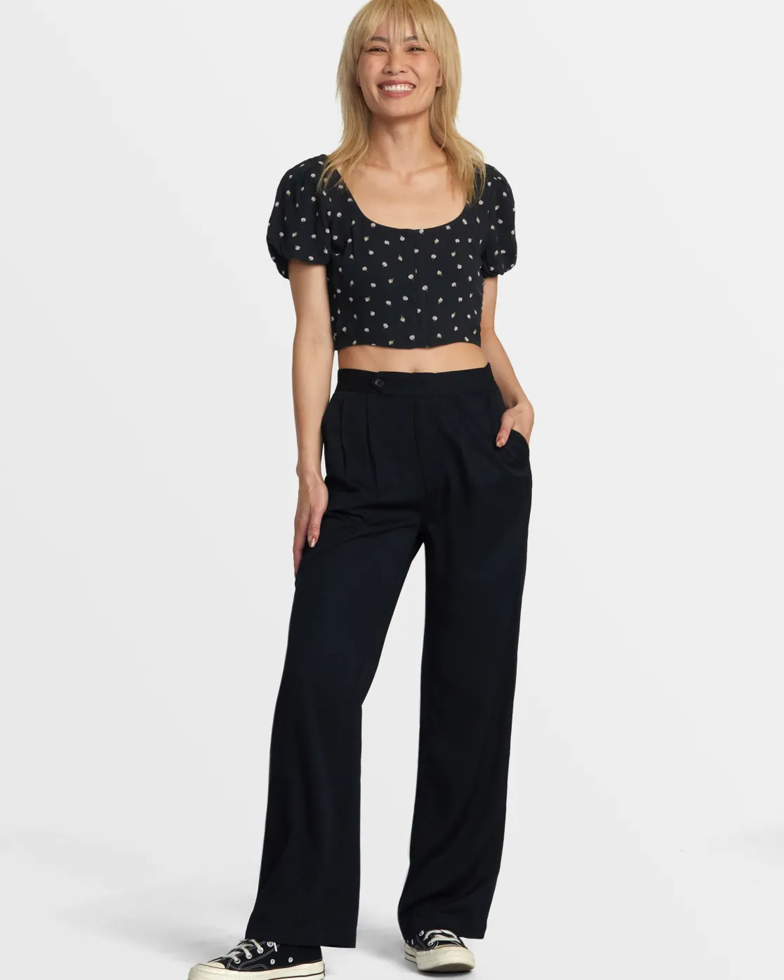 RVCA NOVA CROP TOP Peach Whip Hot