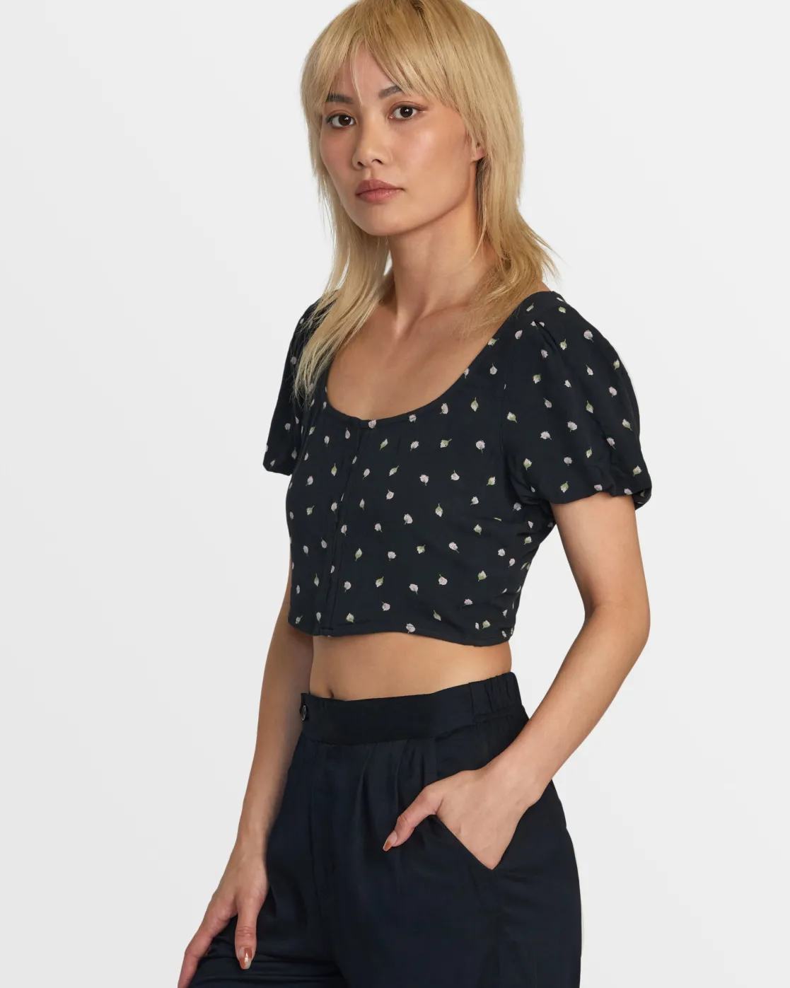 RVCA NOVA CROP TOP Peach Whip Hot