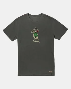 RVCA OBLOW HULA TEE Pirate Black