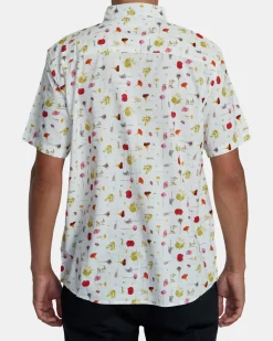 RVCA OBLOW PRESSED SHORT SLEEVE SHIRT White Sale