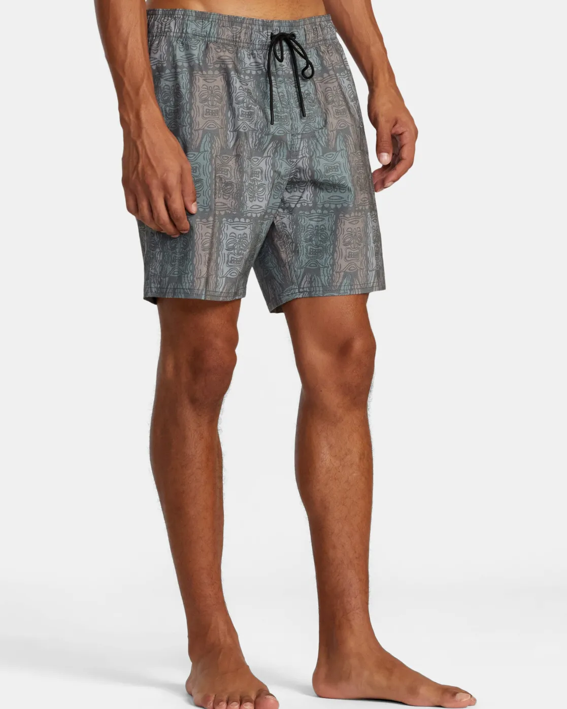 RVCA OBLOW TAPA ELASTIC WAIST BOARDSHORTS Black Best