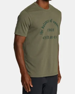 RVCA OLD ARCH SPORT TECH TEE Olive Best