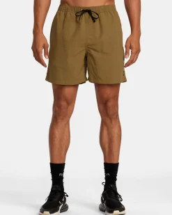 RVCA OUTSIDER BASECAMP 16" TRAINING SHORTS Camel Online