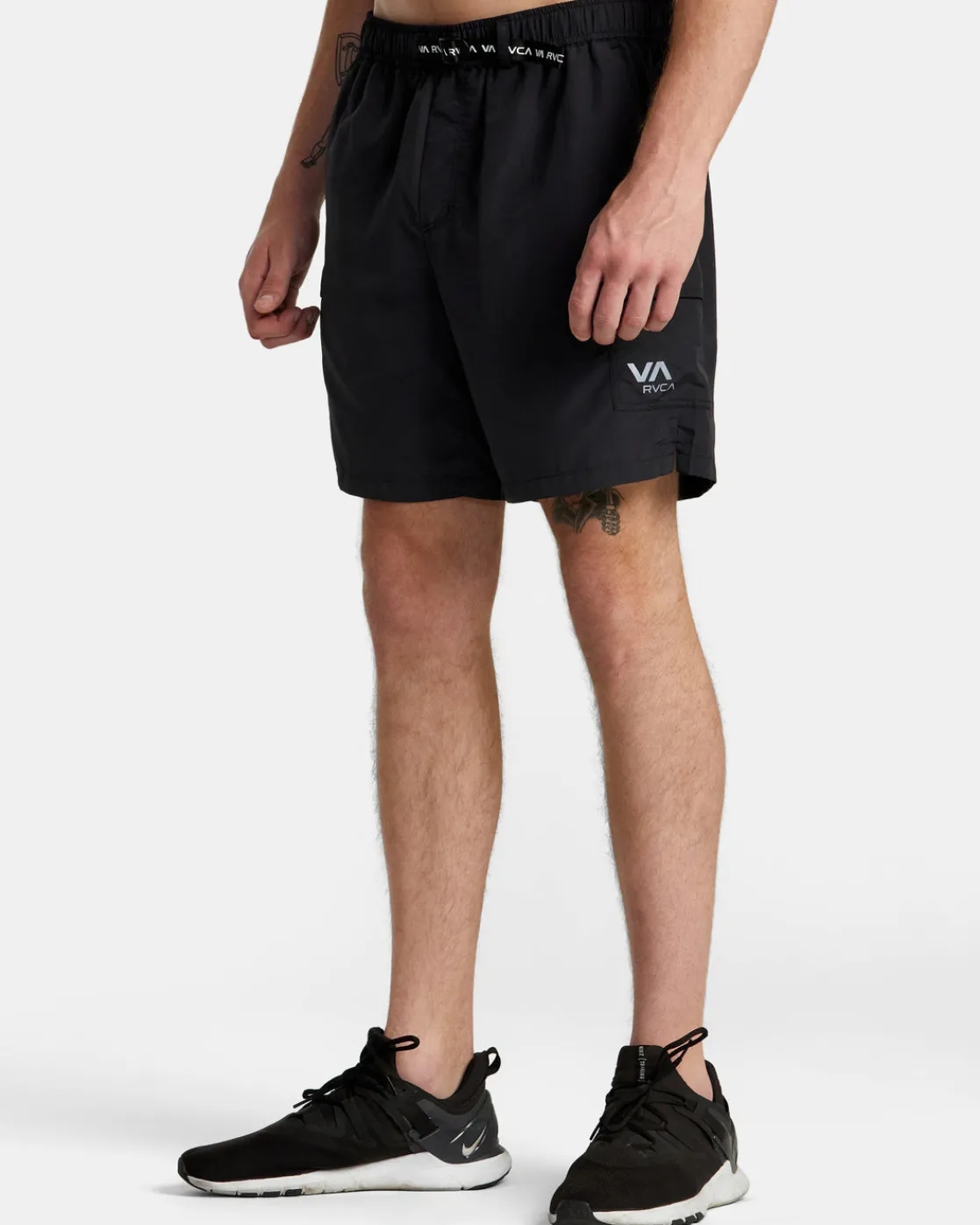 RVCA OUTSIDER PACKABLE CARGO SHORTS UTILITY SHORTS Black Clearance