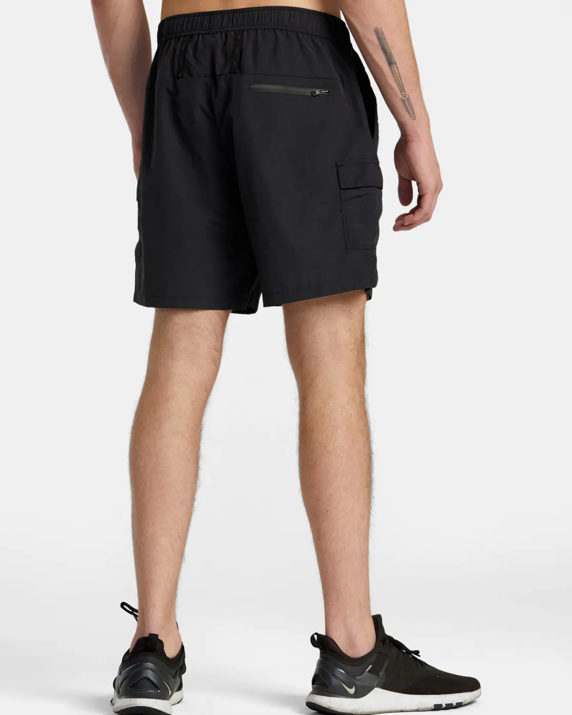 RVCA OUTSIDER PACKABLE CARGO SHORTS UTILITY SHORTS Black Clearance