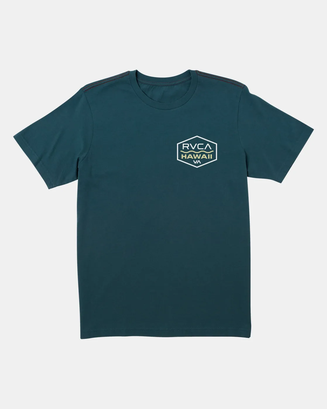 RVCA PALM SHIELD TEE Duck Blue Best
