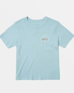 RVCA PALM SHIELD TEE Sky High Clearance