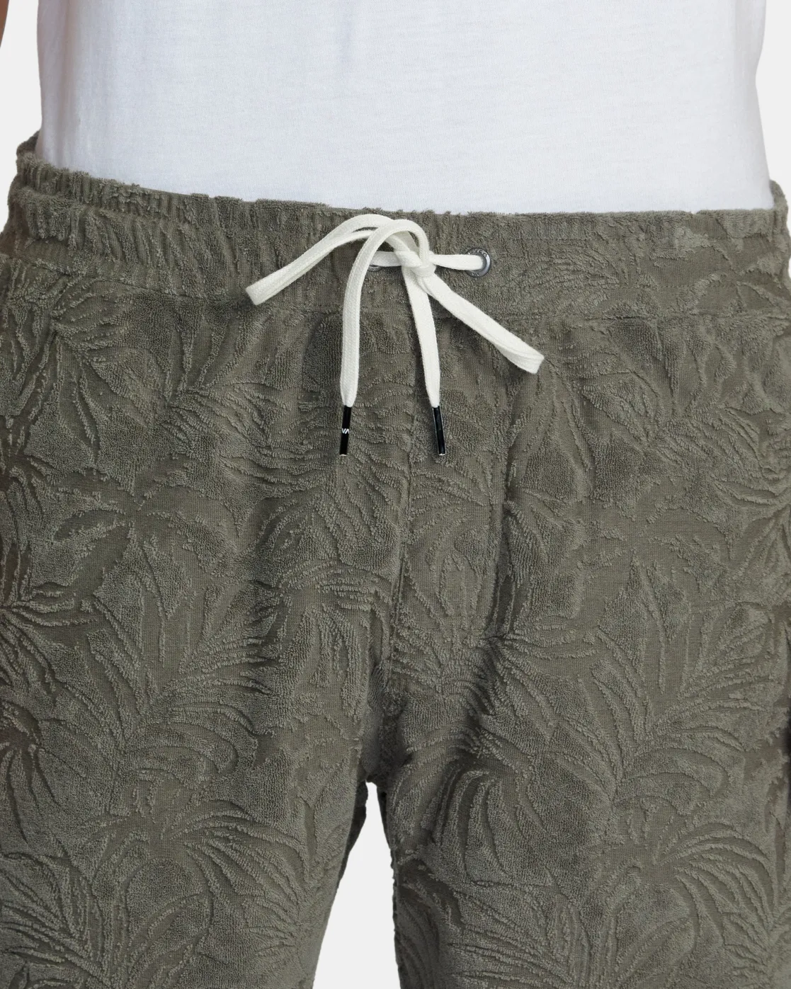 RVCA PALMS DOWN 17" ELASTIC WAIST SHORTS Mushroom Sale