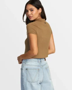 RVCA PAST DUE SWEATER Ermine Clearance