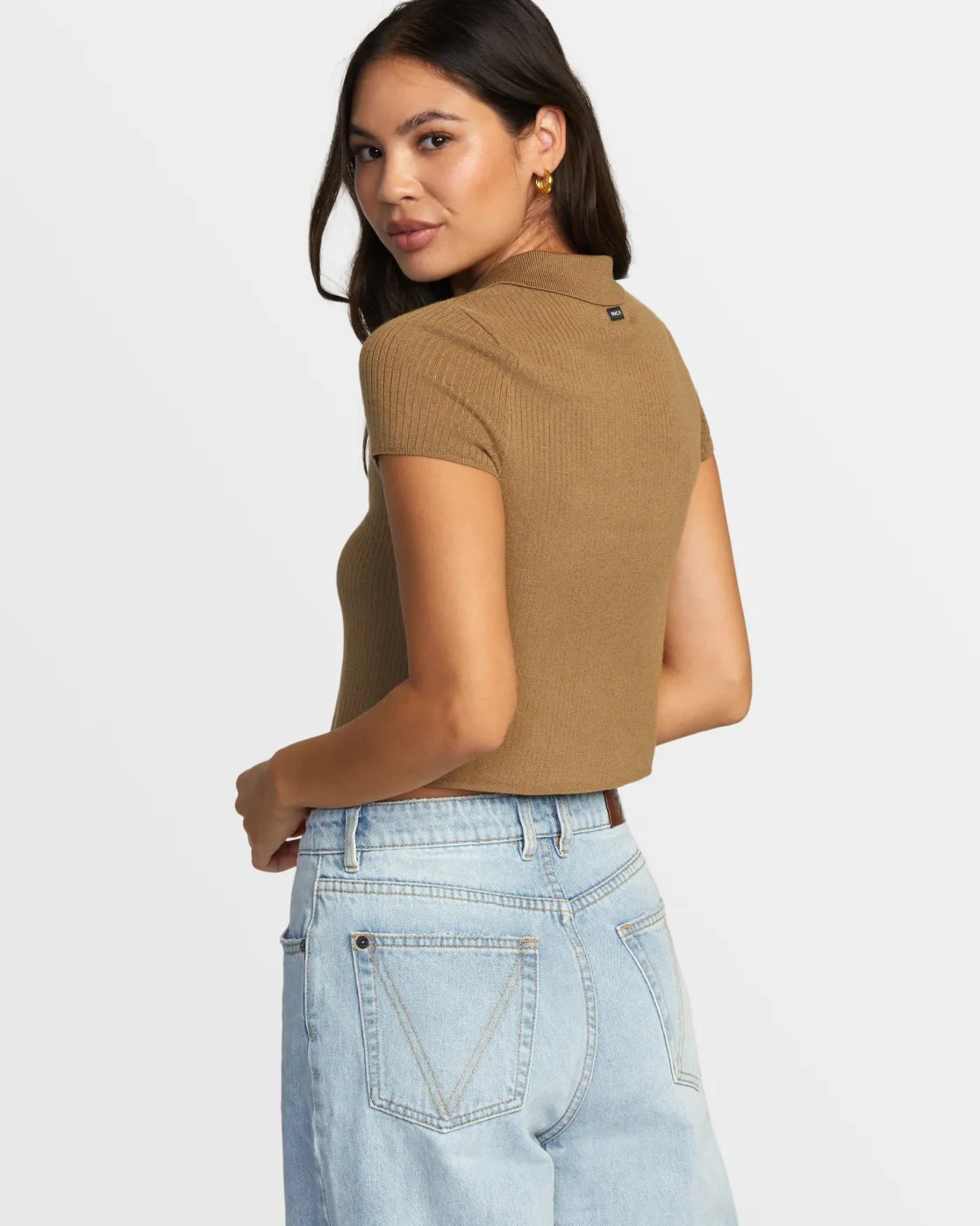 RVCA PAST DUE SWEATER Ermine Clearance