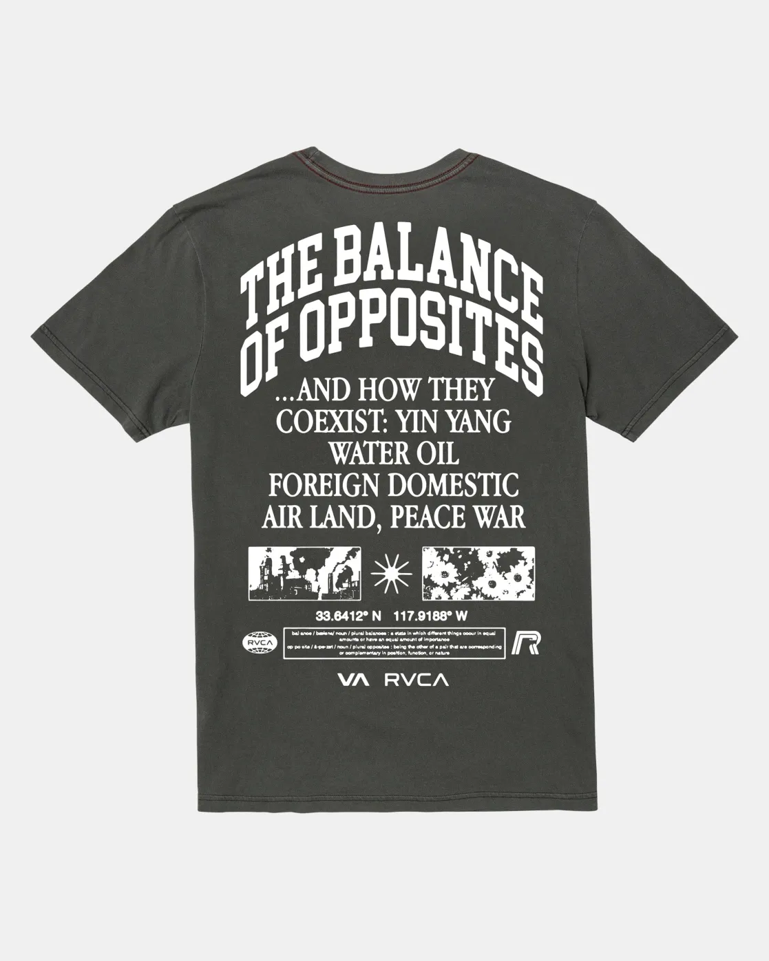 RVCA PASTE UP SHORT SLEEVE TEE Pirate Black Outlet