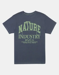 RVCA PASTE UP SHORT SLEEVE TEE Moody Blue Online