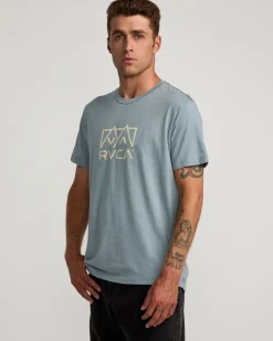 RVCA PEAKS TEE Flint Stone New
