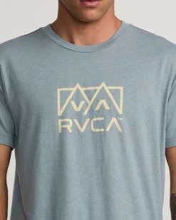 RVCA PEAKS TEE Flint Stone New